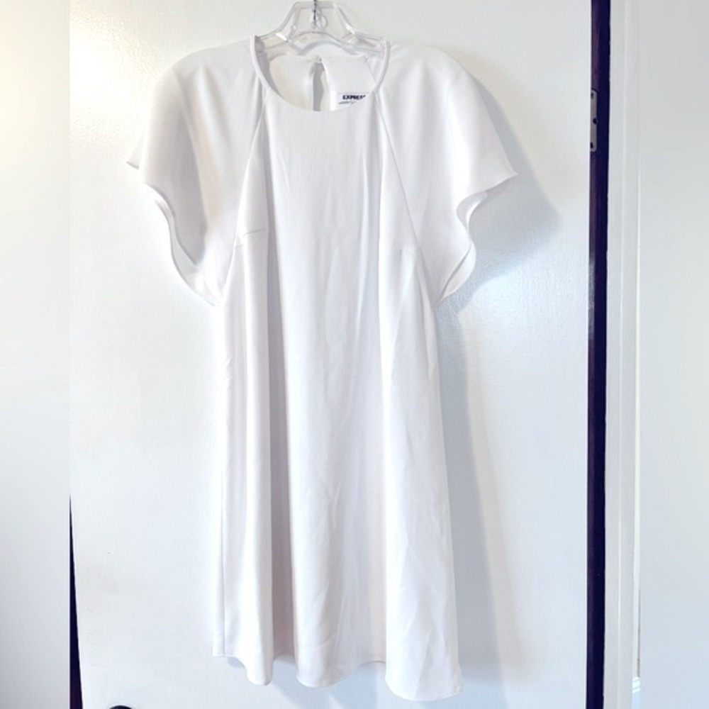 WORN ONCE!! Lovely white Express dress size small